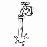 Faucet Tap Freehand sketch template