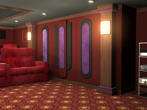 cascade home theater wall accent