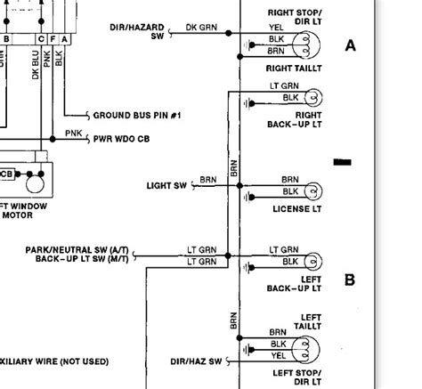 tech pass chevy  tail light wiring diagram