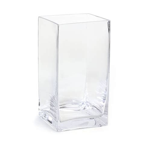 Large Square Glass Vase