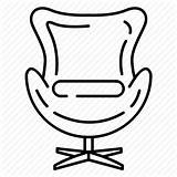 Furniture Objects Armchair Colored Iconfinder sketch template