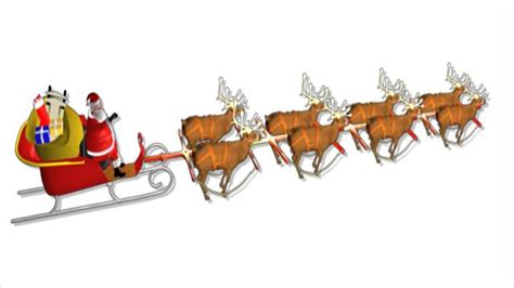 christmas clipart santa sleigh clipground