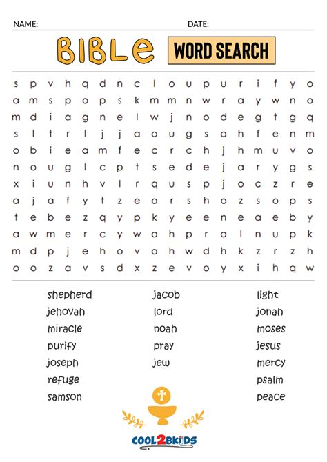 printable bible word search coolbkids