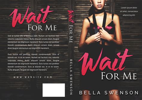Wait For Me African American Romance Premade Book Cover For Sale