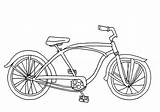 Bicycle Coloring Cruiser Pages Printable Supercoloring Drawing Bicycles Categories Color sketch template