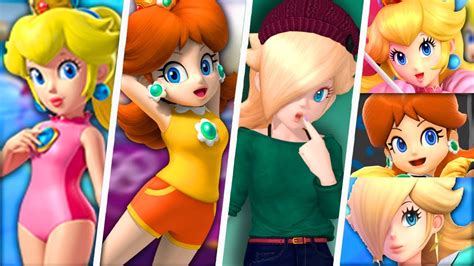 evolution of nintendo princesses in super mario sports games 1999 2018 youtube