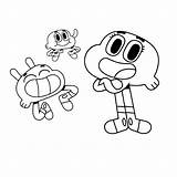 Gumball Colorare Increible Colorir Fantastische Welt Watterson Amis Cartoni Disegnidacolorare Ausmalbilder Recortar Planetadibujos Disegni Trickfilmfiguren Pegar Condividi Malvorlage sketch template