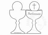 Chalice Communion First Template Card Drawing Easter Getdrawings Eastertemplate sketch template