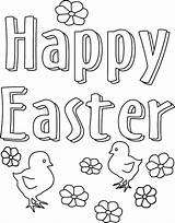 Easter Coloring Pages Happy Bunny sketch template