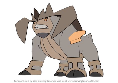 draw terrakion  pokemon pokemon step  step