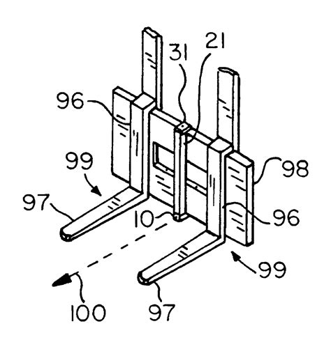 patent  visible light forklift alignment