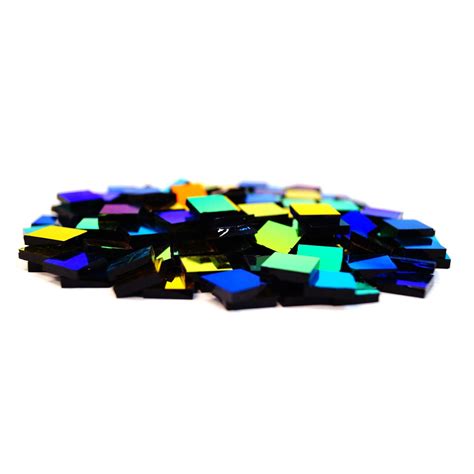 1 2 Dichroic Coated Mosaic Glass Assortment 1 2 Lb Chips