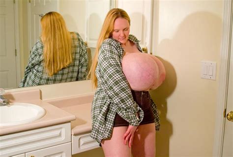 mega busty redhead keisha evans in the bathroom the boobs blog