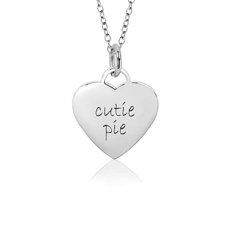 Sweetheart Cutie Pie Necklace Posh Mommy Jewelry