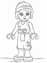 Lego Coloring Pages Girl Girls Friends Emma Person Getcolorings Printable Color Getdrawings Kids Colorings sketch template