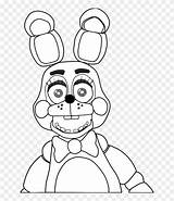 Bonnie Fnaf Coloring Pages Toy Pikpng Clipart Kids sketch template