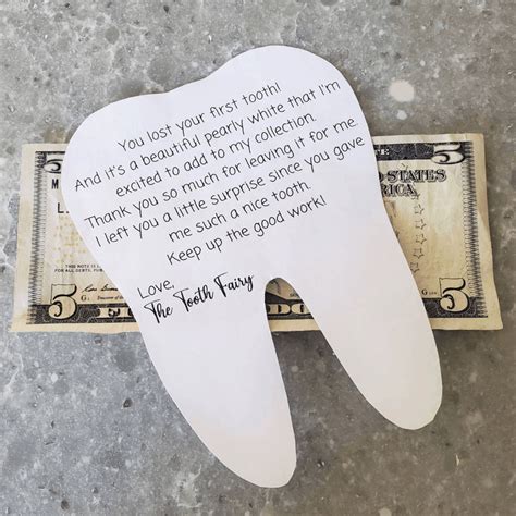 tooth fairy note ideas