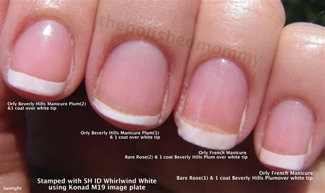 french manicure  polished mommy