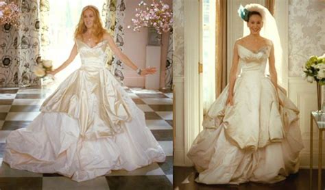 sex and the city carrie bradshaw wedding dress from vogue