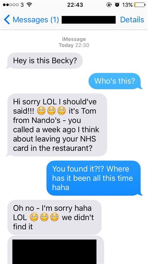 A Restaurant Worker Sent The Most Embarrassing Texts