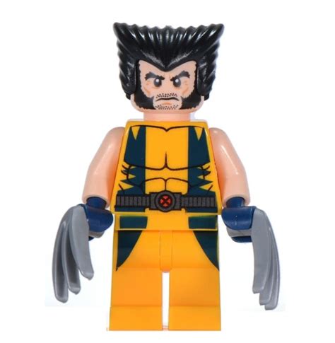 lego wolverine  super heroes  men minifigure ebay