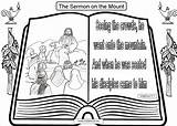 Sermon Beatitudes Biblekids sketch template