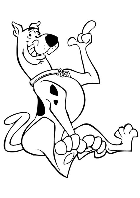 scooby doo coloring page  printable coloring pages  kids