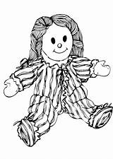 Dolls Coloring Pages Color sketch template