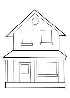 houses  homes coloring pages house colouring pages family