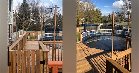 Above Ground Pool Deck Project By Larry At Menards®