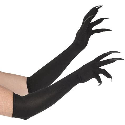 adult long cat claw gloves party city