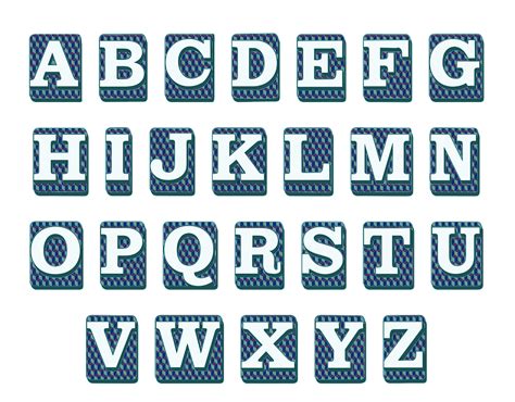 blue alphabet letters royalty  stock illustration image
