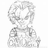 Chucky Eyball Lineart Xcolorings Tagged sketch template