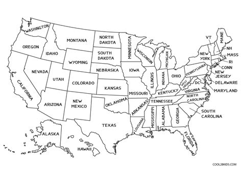 mapas dos estados unidos para imprimir e colorir mapa dos estados hot