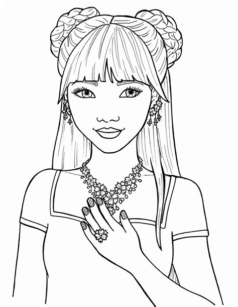 cute girl coloring pages printable bing images kartochka