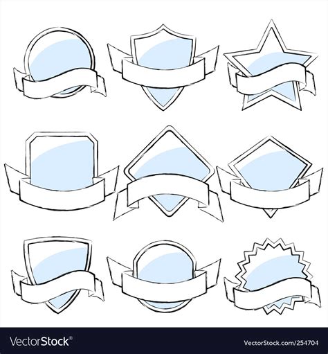 labels collection sketch royalty  vector image