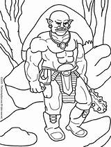 Ogre Coloring Colouring sketch template