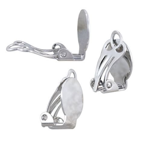clip  earring xmm silver color pair