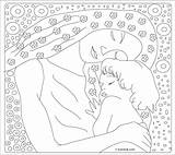 Coloring Pages Klimt Gustav Drawing Da Mother Child Colorare Arte Printable Di Masterpieces Para Kunst Color Adult Disegni Mamma Malebøger sketch template