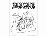 Chiropractic Coloring Kids Pages Printable Sheets sketch template