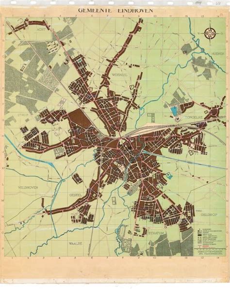 plattegrond van de gemeente eindhoven met de wijk tivoli van de gemeente geldrop en komkaart van