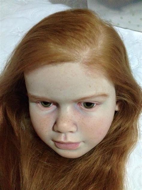 Gaby Kit Wip Rooting Ready Ginger Head Red Hair Doll Hair