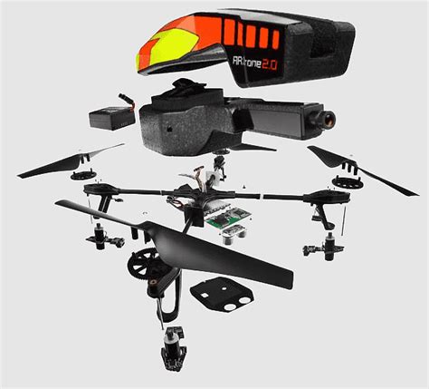 parrot ardrone  explodedview drawing parrot ardrone drone racing augmented reality spare
