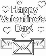 Coloring Happy Valentine Valentines Print Card Sheet Cards sketch template
