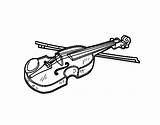 Violino Violon Stradivarius Colorier Acolore Musique Coloritou Musica sketch template