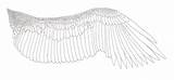 Eagle Wing Lineart Wings Eagles Template Coloring Deviantart Templates sketch template