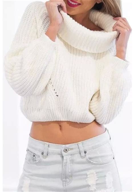 sweater oversized turtleneck sweater choies high roll