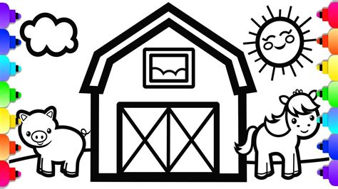 coloring pages  barns barn coloring pages   print
