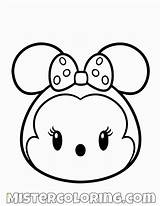 Tsum Coloring Pages Disney Mickey Mouse Minnie Divyajanani sketch template