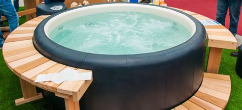 put   inflatable hot tub